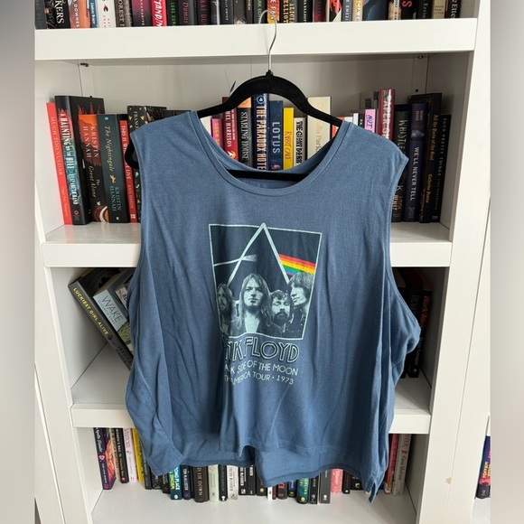 Pink Floyd distressed graphic band tee T-shirt muscle tee tank top oversized - Picture 1 of 4